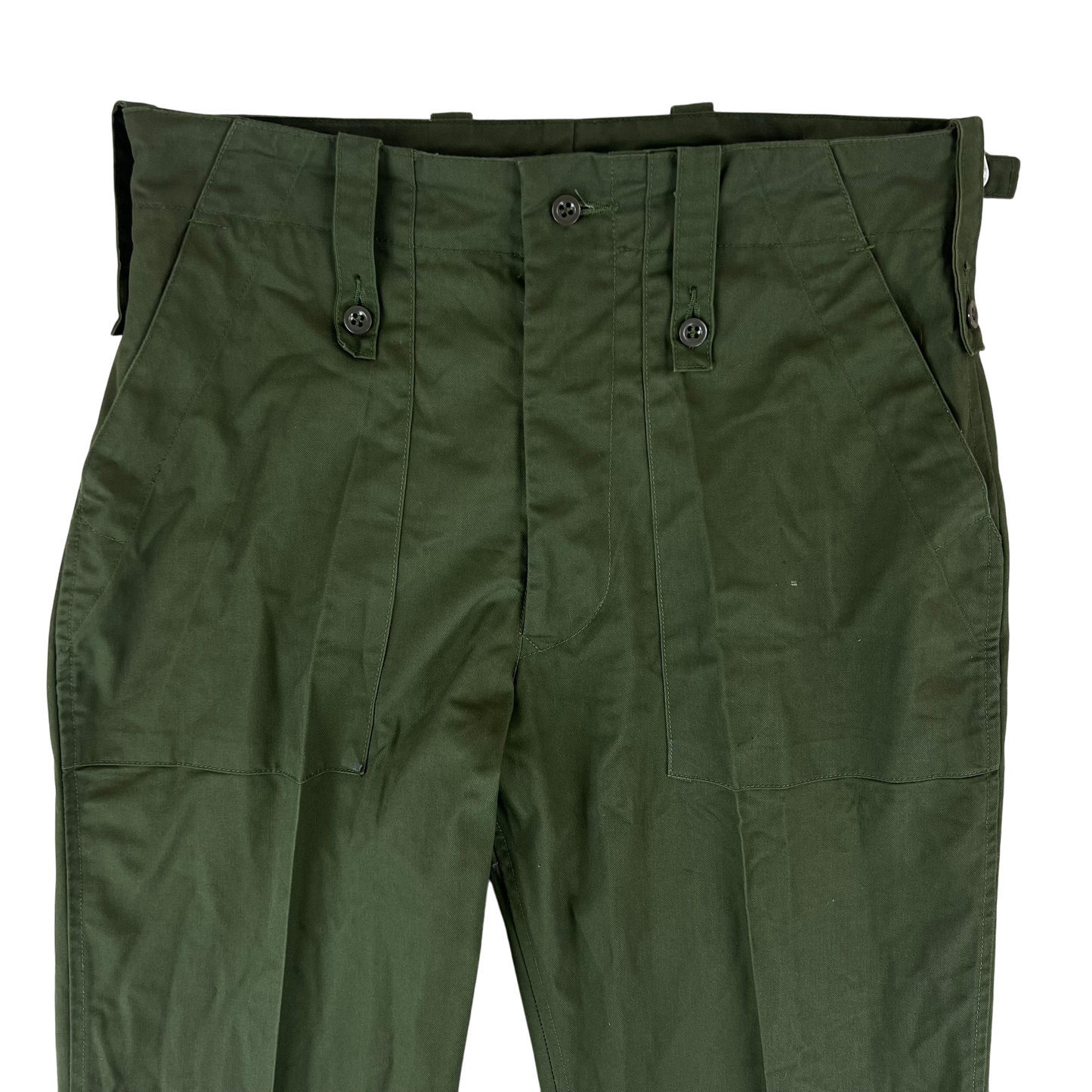 British Army Olive Green Fatigue Work Trousers - W32 L31