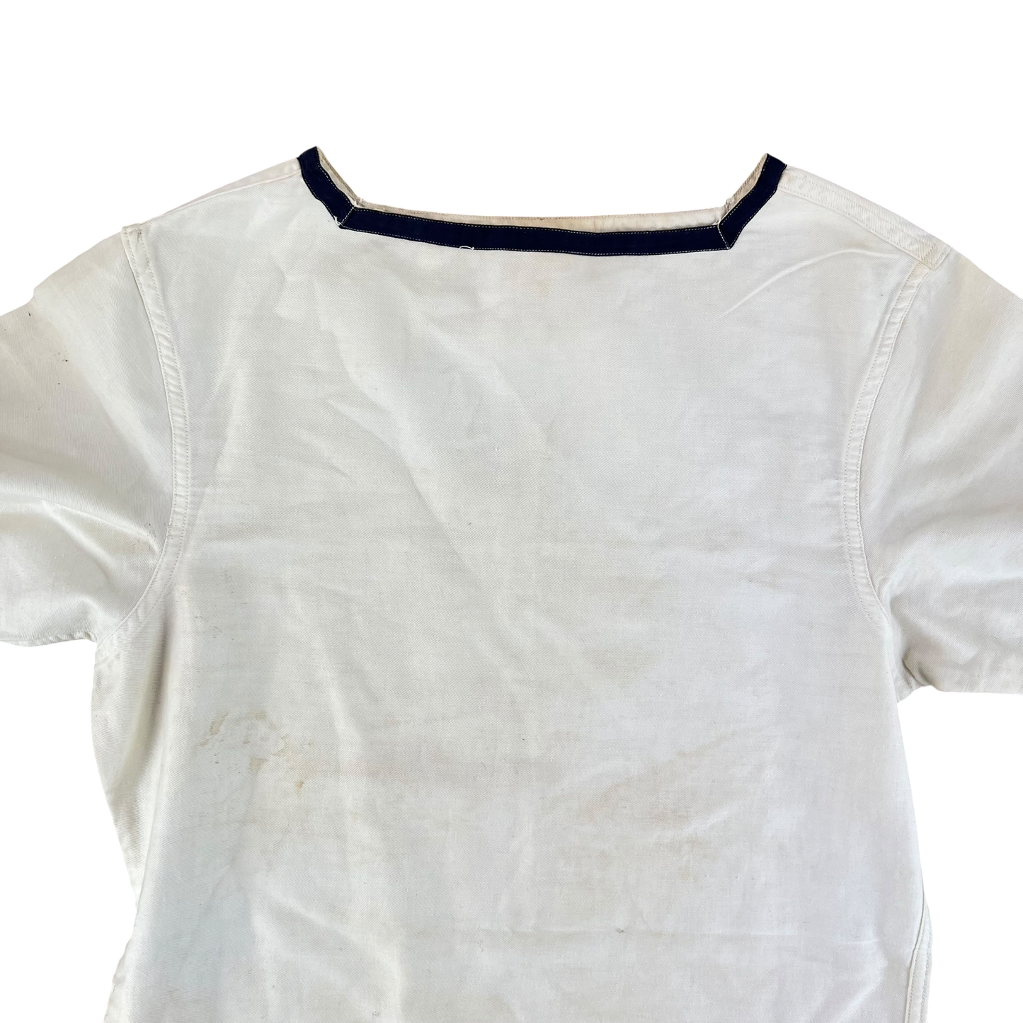 British Royal Navy 40s Class II White Jumper Sailor's Top - Small