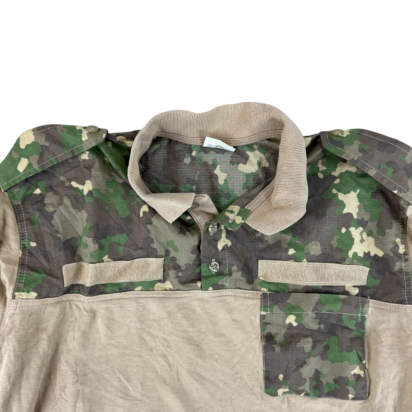 Romanian Army M2017 Woodland Camouflage Polo Top - Large