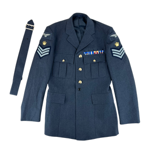 British Royal Air Force No. 1 Dress Jacket w/ Belt - Large 108L