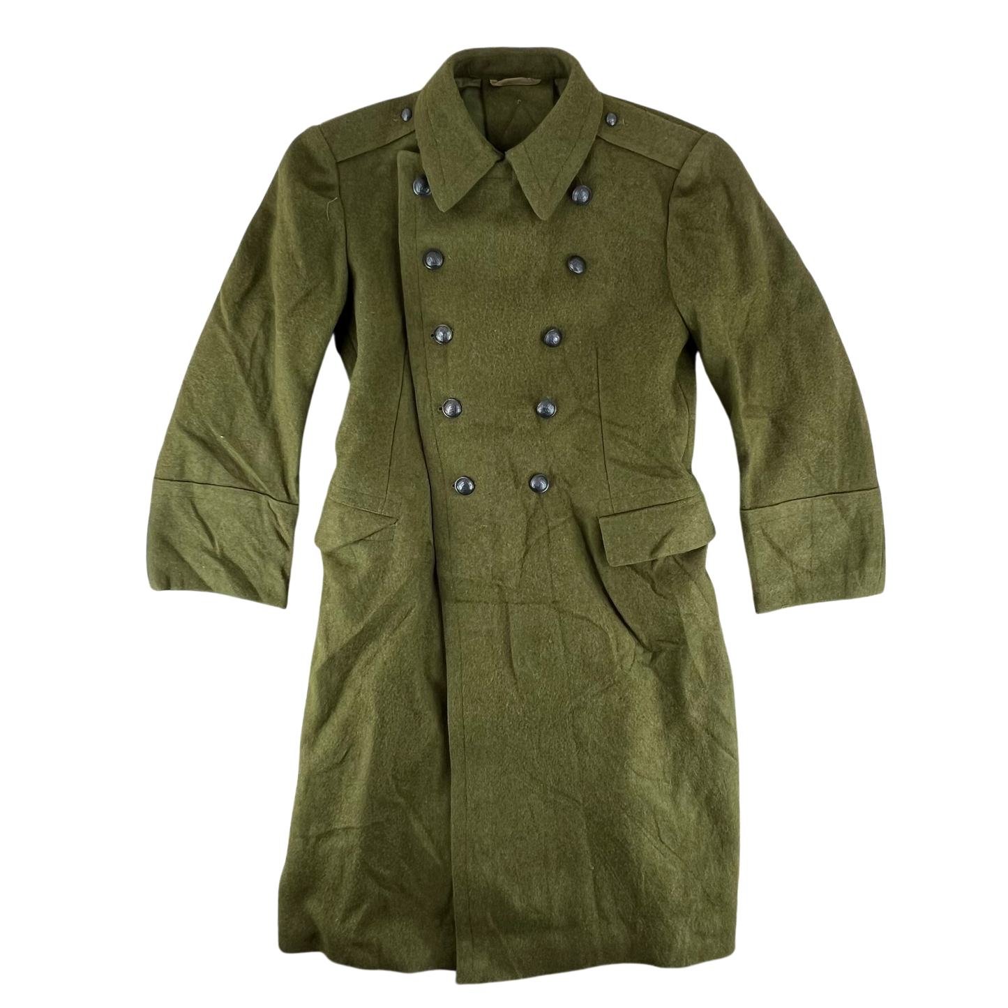 Romanian People's Army Khaki Wool Greatcoat - Medium
