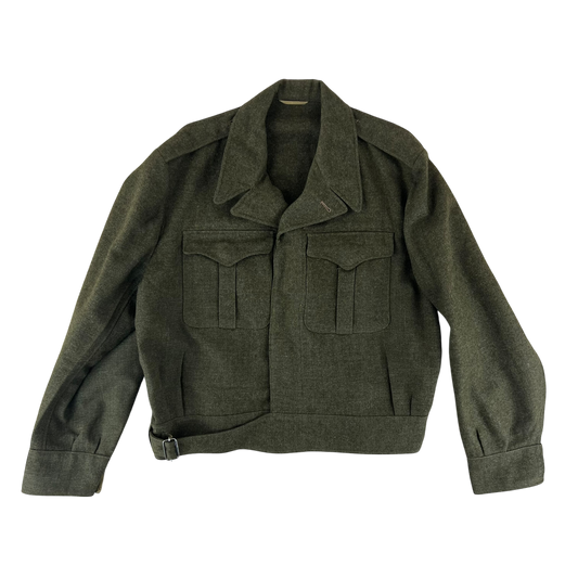 British Army 50s Khaki Ike Battle Dress Jacket - X Large