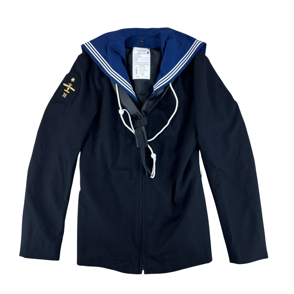 British Royal Navy Class II Jumper Sailor's Top - Medium