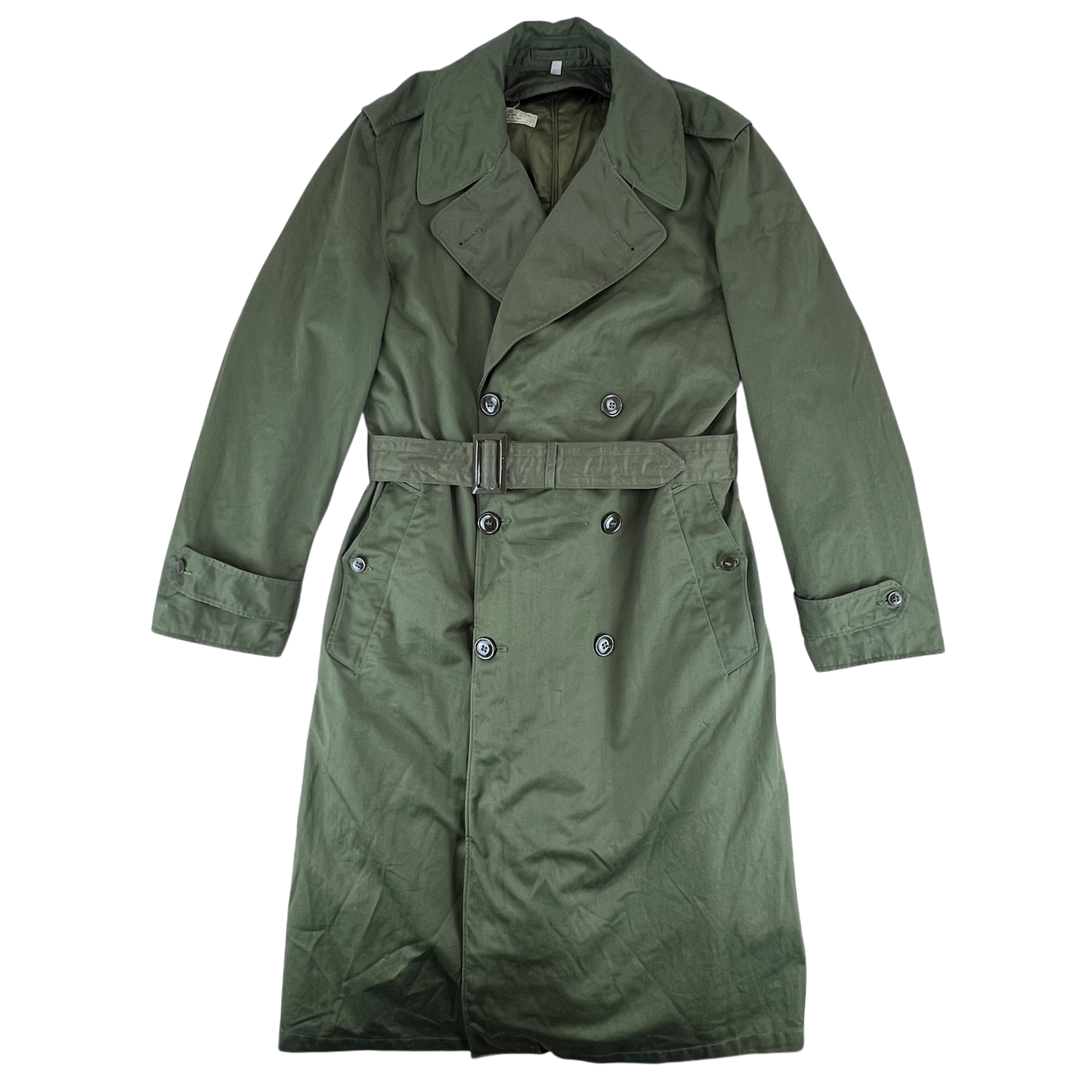 US Army Olive Green Overcoat w Winter Liner - Medium