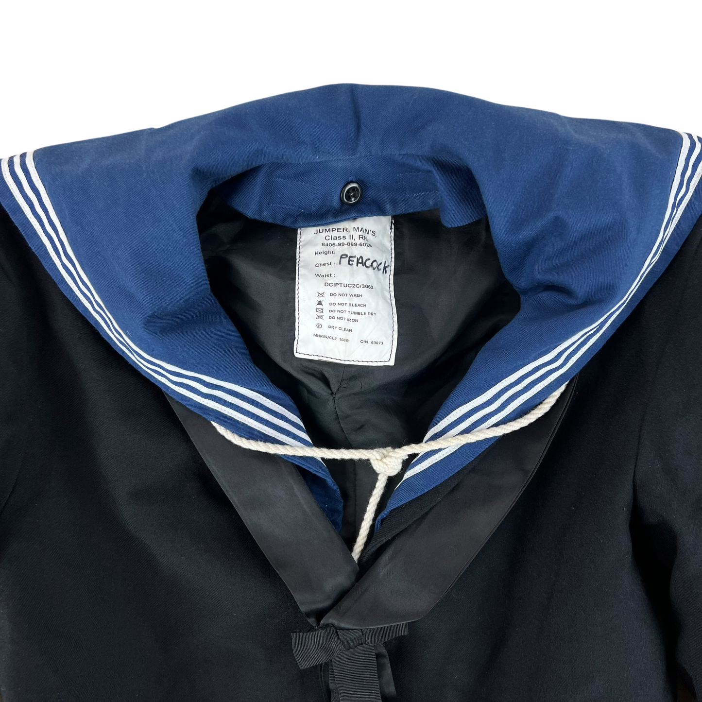 British Royal Navy Class II Jumper Sailor's Top - Medium 104R
