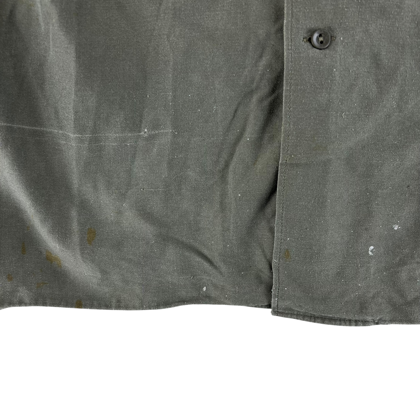 German Army Olive Green Long Sleeve Field Shirt - Large GrNr4