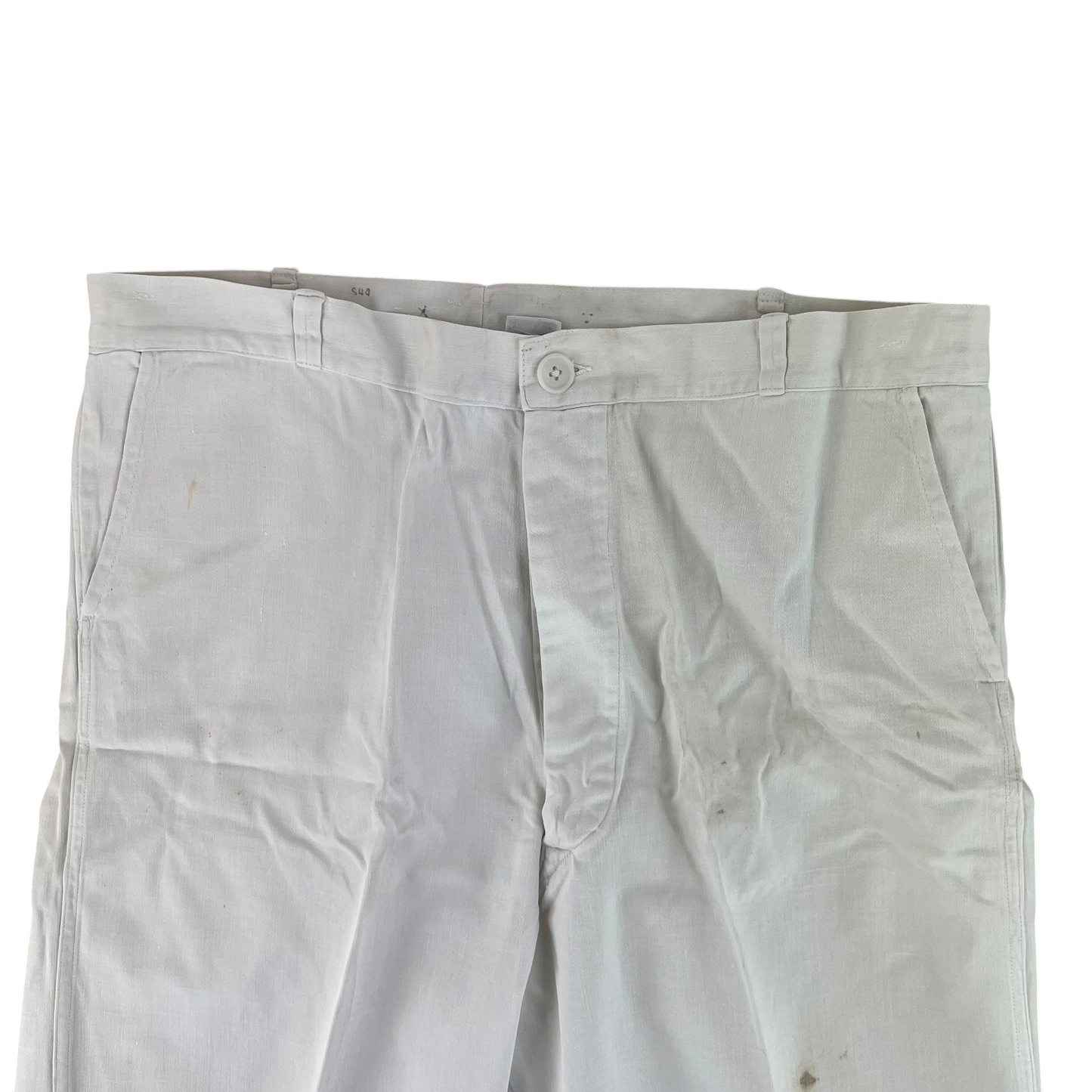British Merchant Navy 50s Tropical White Trousers - W40 L32.5