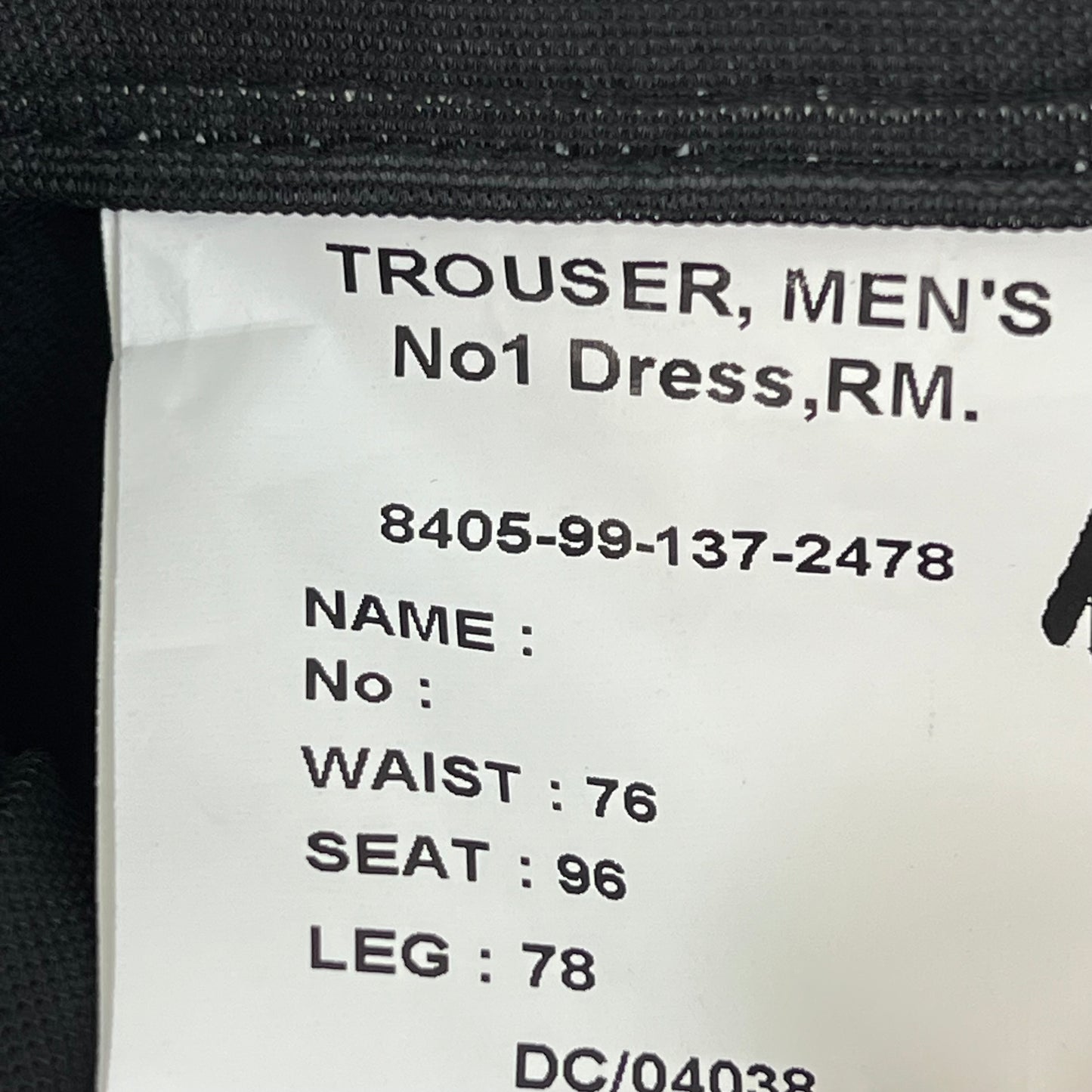 British Royal Marines No1 Blues Dress Trousers - W29 L31