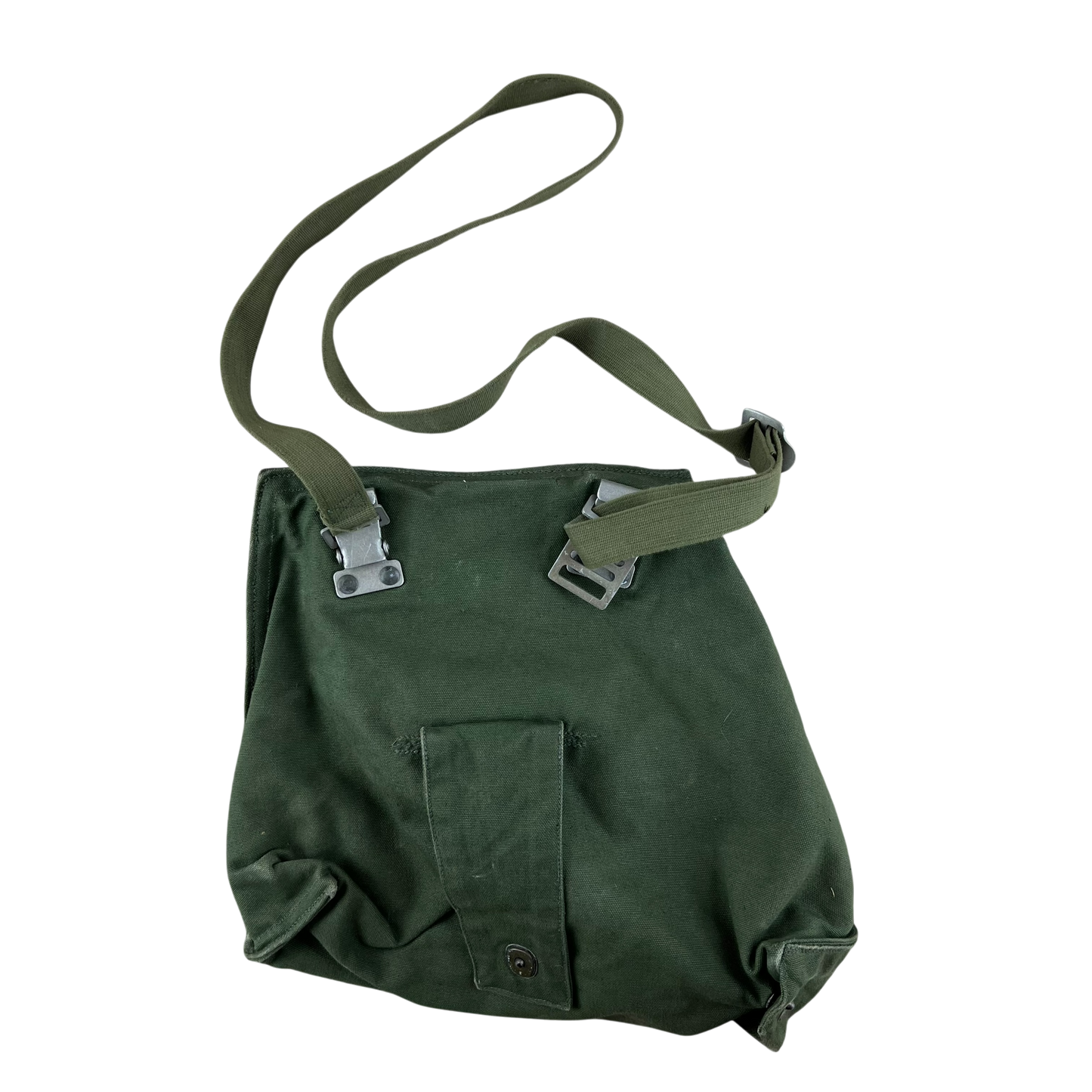 Swedish Army M51 Bag Gas Mask Haversack Olive Green Canvas