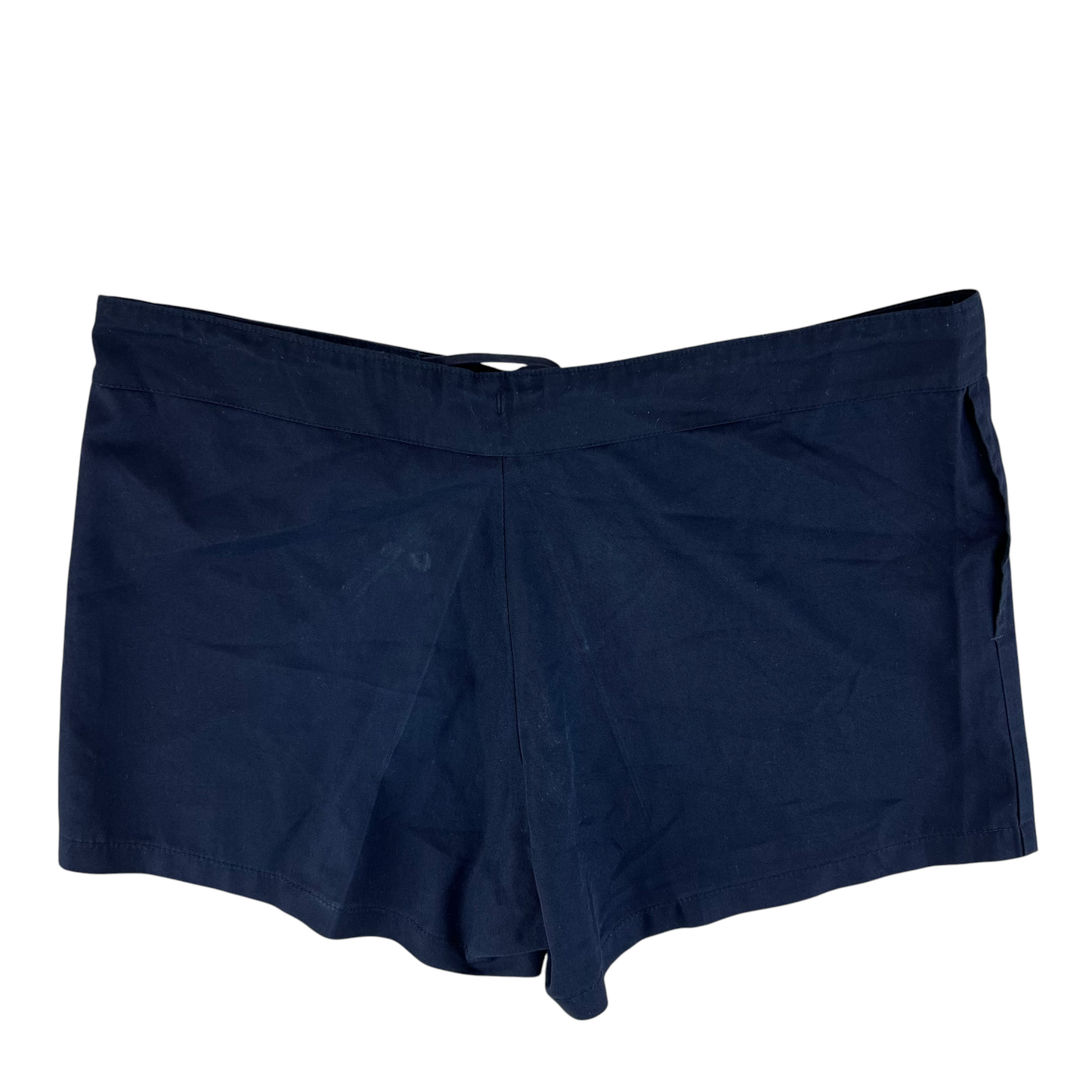British Royal Navy 80s Navy Blue Cotton PT Shorts - W35