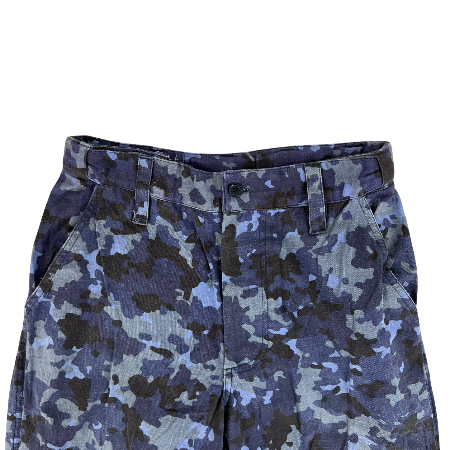 Romanian Navy M2017 Blue Camouflage Ripstop Trousers - W29 L32