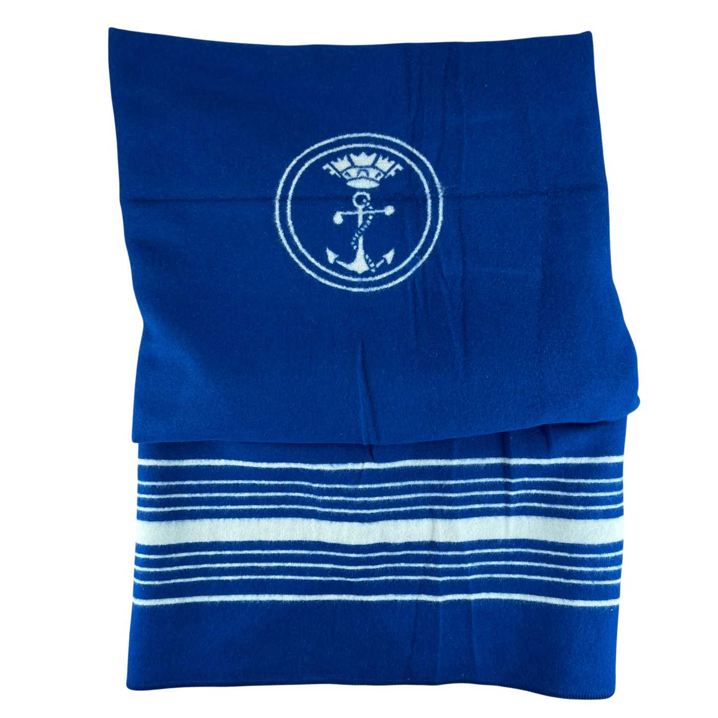 Italian Navy Pure Wool Blue Blanket