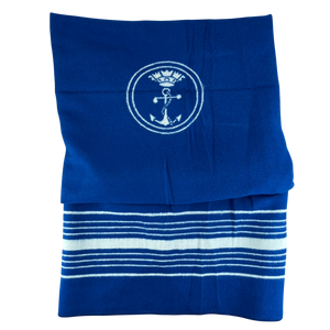 Italian Navy Pure Wool Blue Blanket
