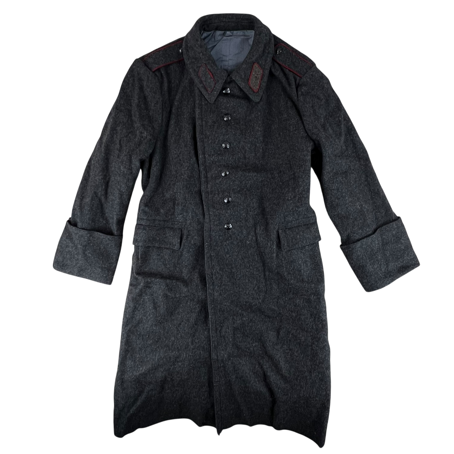 Bulgarian People's Army 80s Grey Wool Greatcoat - X Large