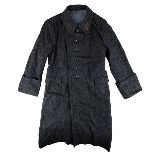 Bulgarian People's Army 80s Grey Wool Greatcoat - X Large