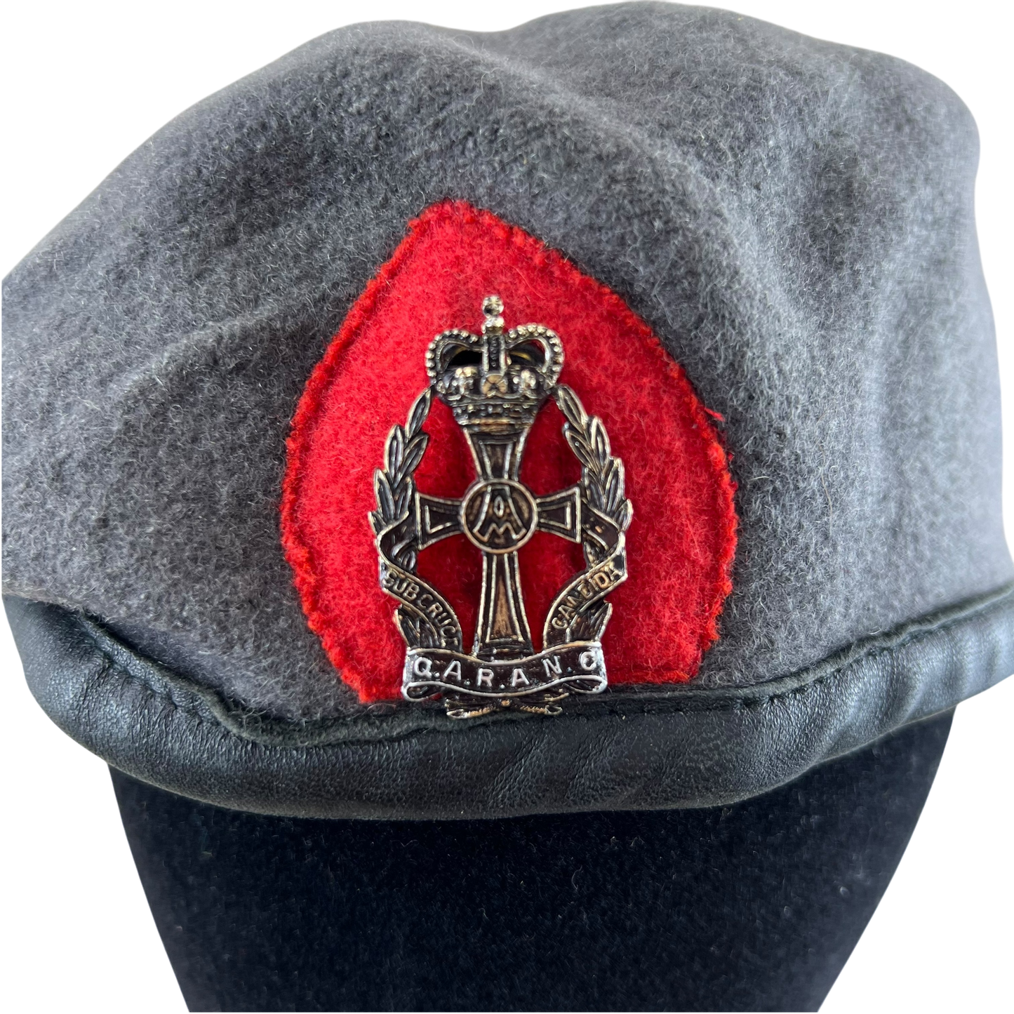 British Army Queen Alexandra's Royal Army Nursing Corps Beret w/ Badge - Medium