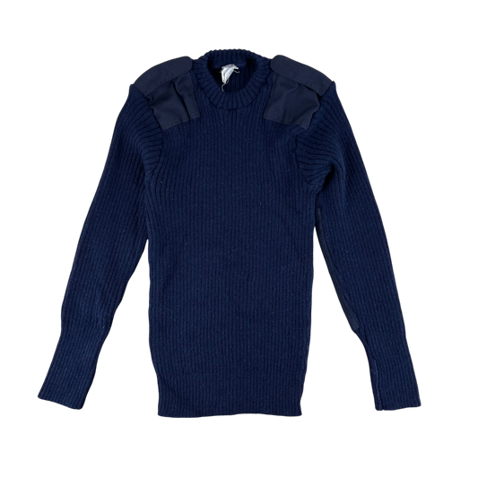 British Royal Navy Wool Crew Neck Pullover Jersey Jumper - Large