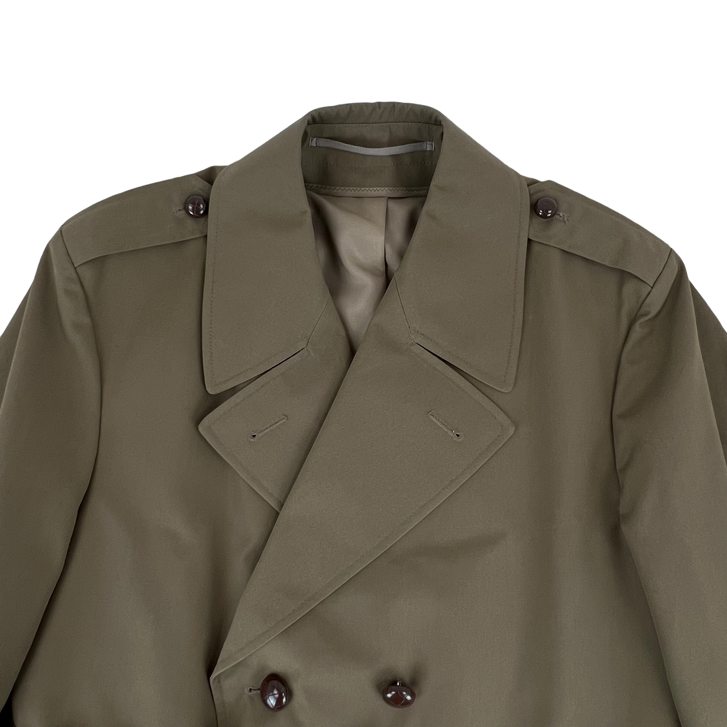 Dutch Army 80s Khaki Tan Trench Coat - X Large