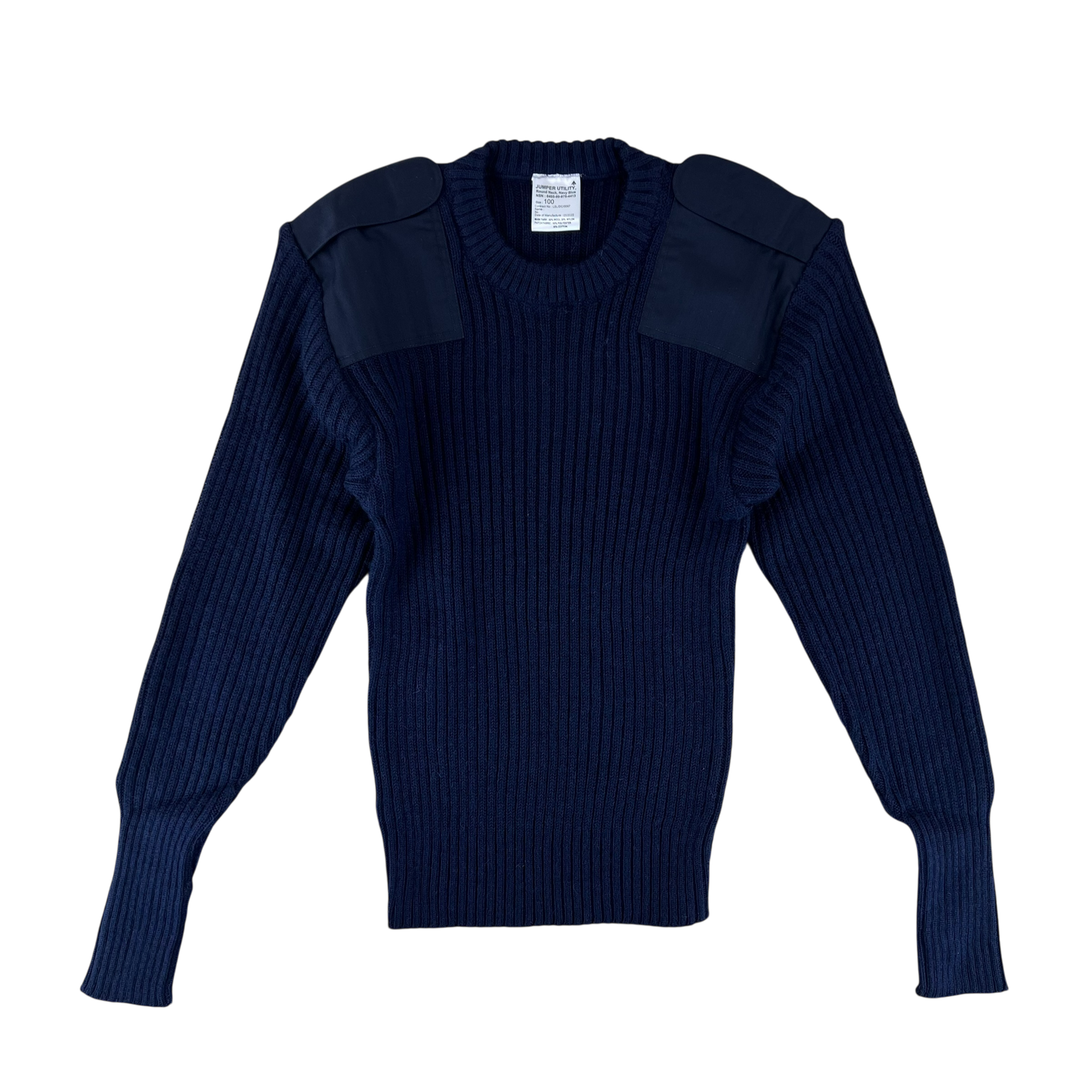British Royal Navy Wool Crew Neck Pullover Jersey Jumper - Medium 100cm