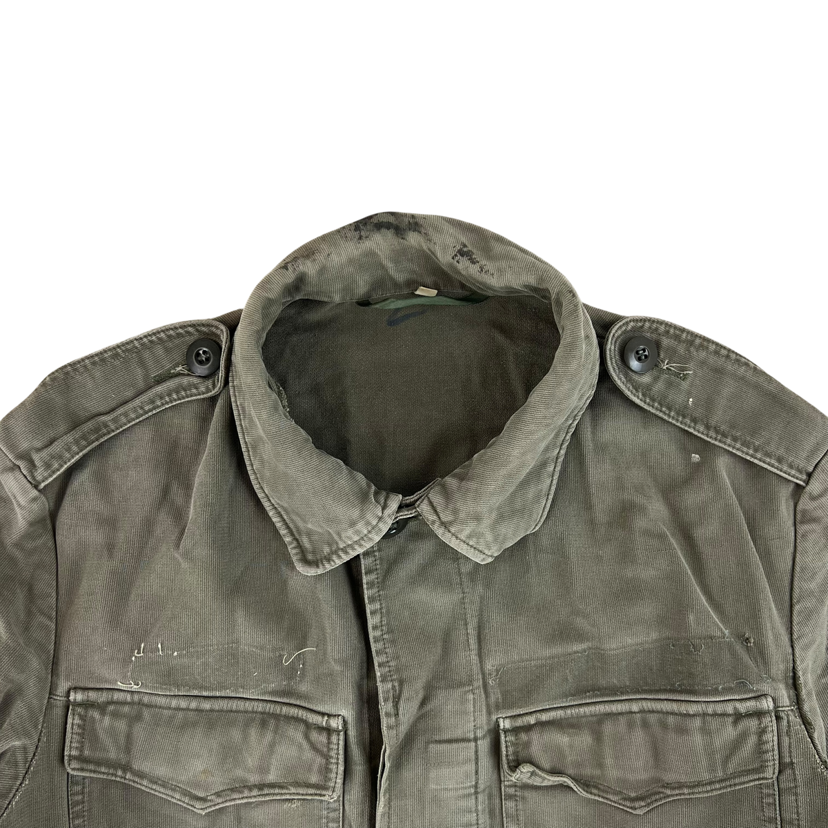 West German Army Moleskin Field Grey Long Sleeve Field Shirt - Medium
