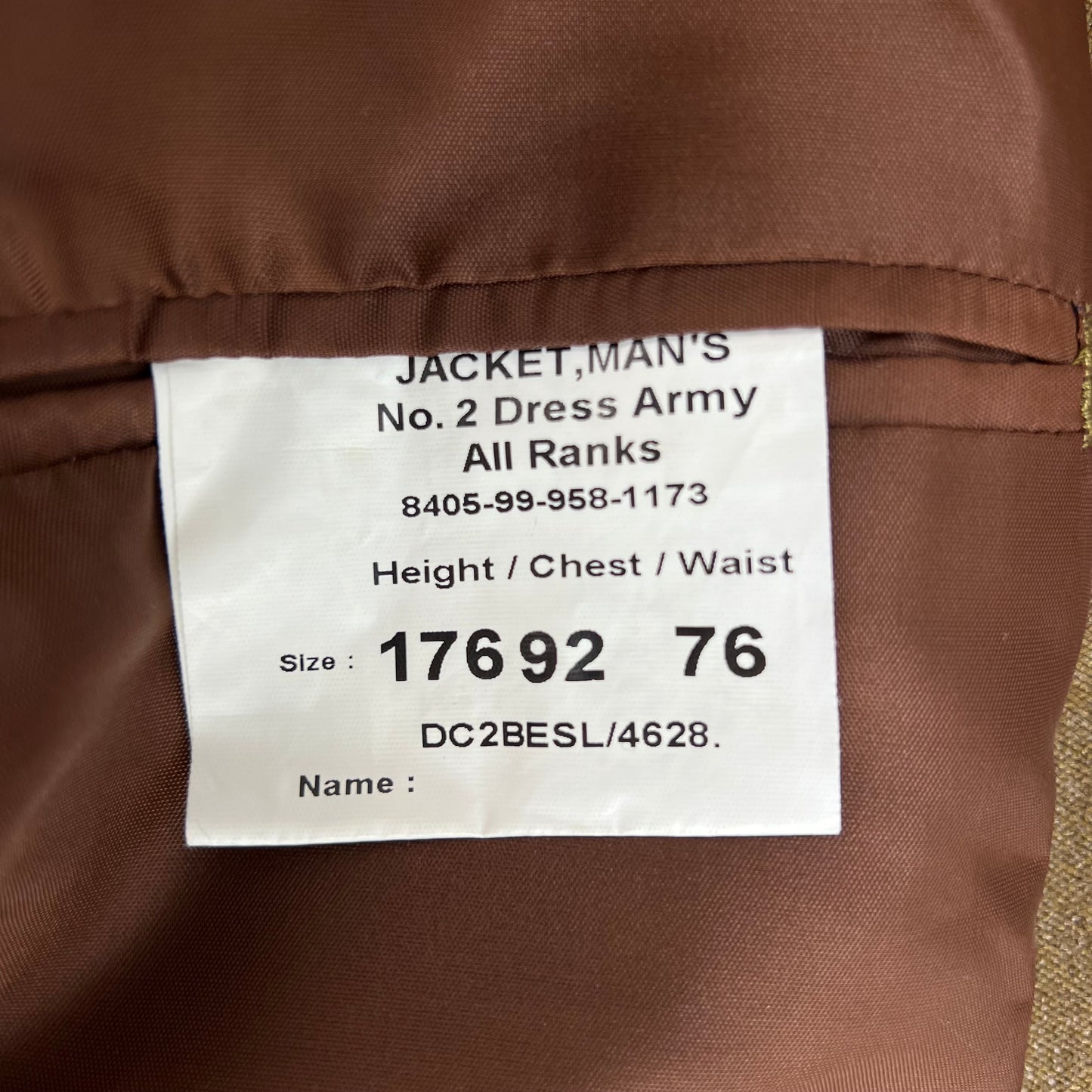 British Army No. 2 FAD Dress Jacket - Royal Signals - Medium 176/92
