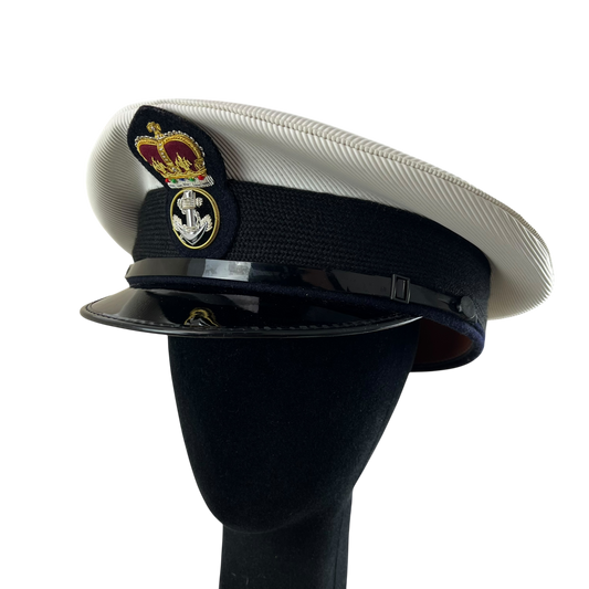 British Royal Navy Officer's Peaked Dress Cap - Large 59cm
