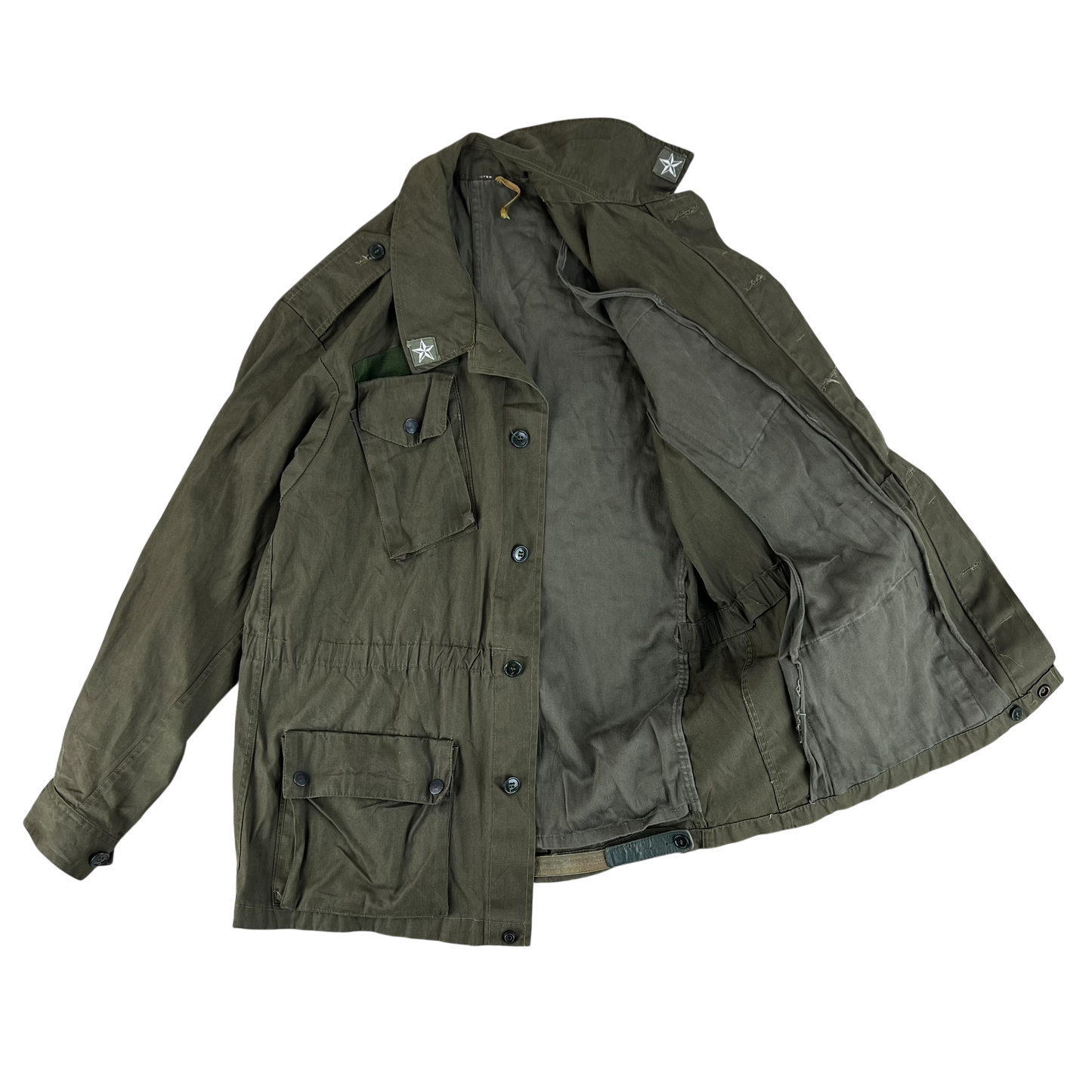 Italian Army Olive Drab Roma 75 Safari Jacket - Medium