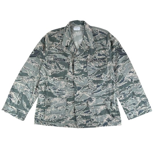 US Air Force Digital Tiger Stripe Pixel Camouflage BDU Combat Jacket - X Large