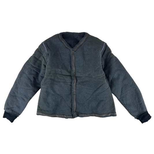 Czechoslovak Army Faux Fur Jacket Liner Cardigan M85 - Large