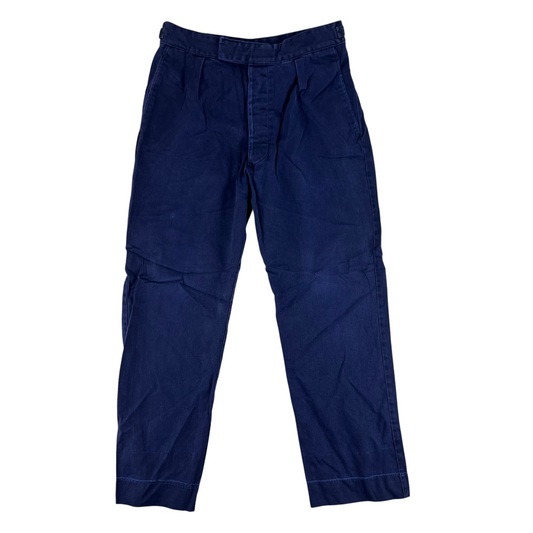 British Royal Navy Cotton Working Dress Trousers - W33 L29.5