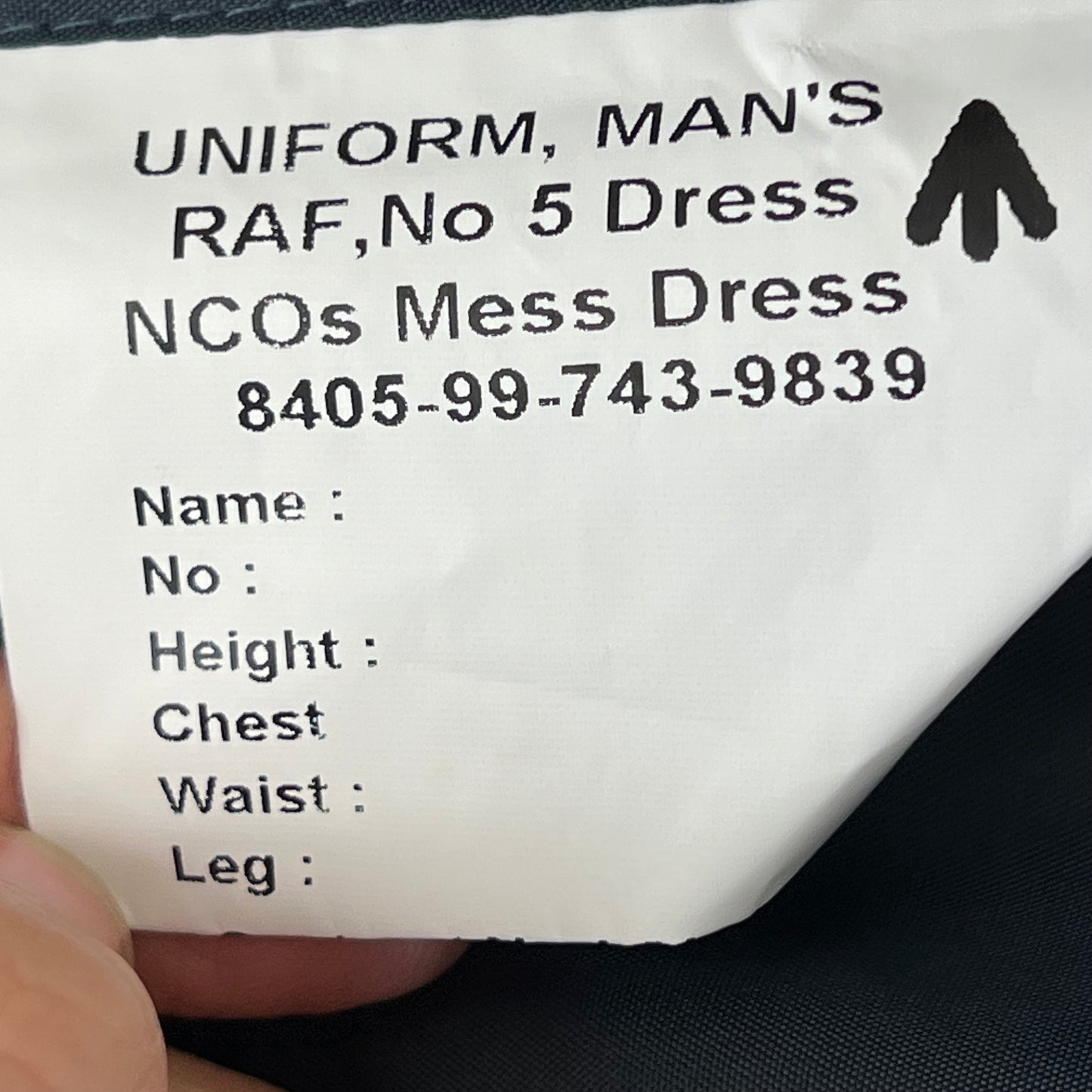 British RAF No. 5 NCO Mess Dress Jacket - Large 104R