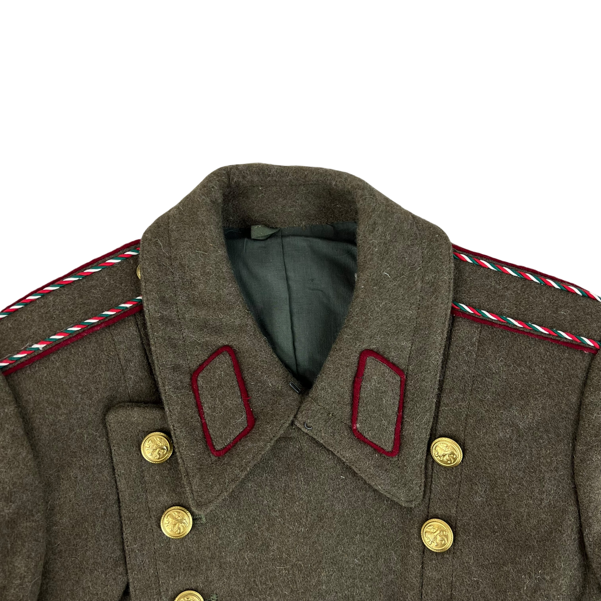 Bulgarian Army Khaki Wool Greatcoat - Small