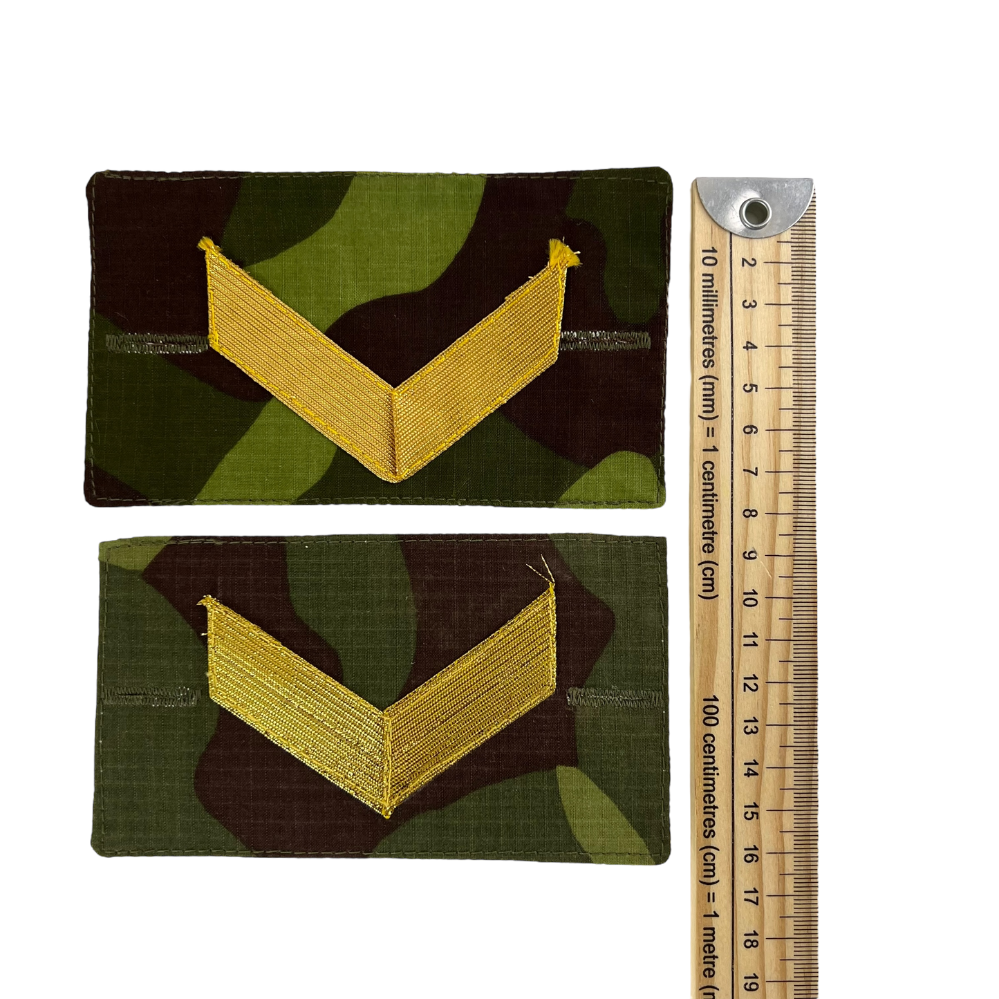 Finnish Army M91 Camo Pair of Corporal Rank Cuff Tabs