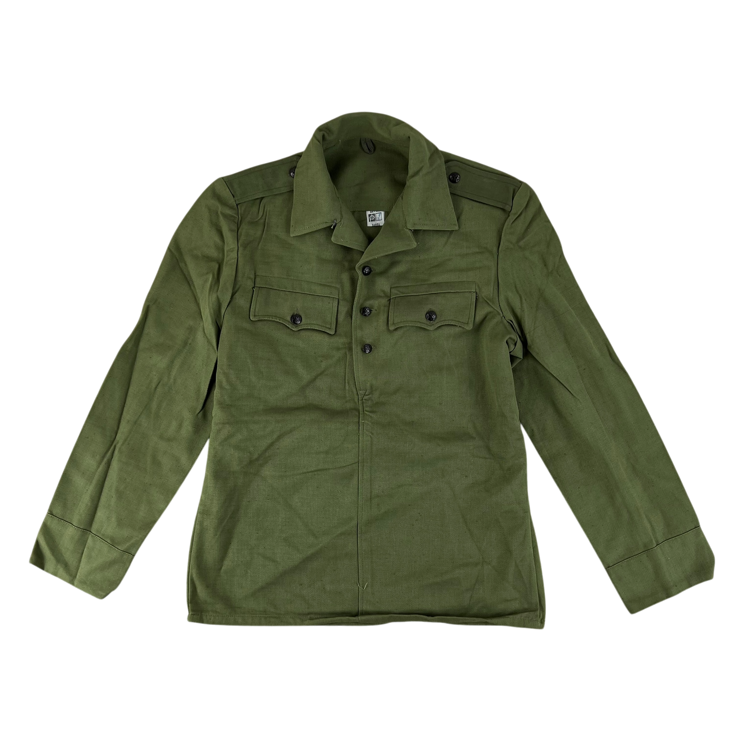 Bulgarian People's Army Olive Green Cossack Shirt - Medium