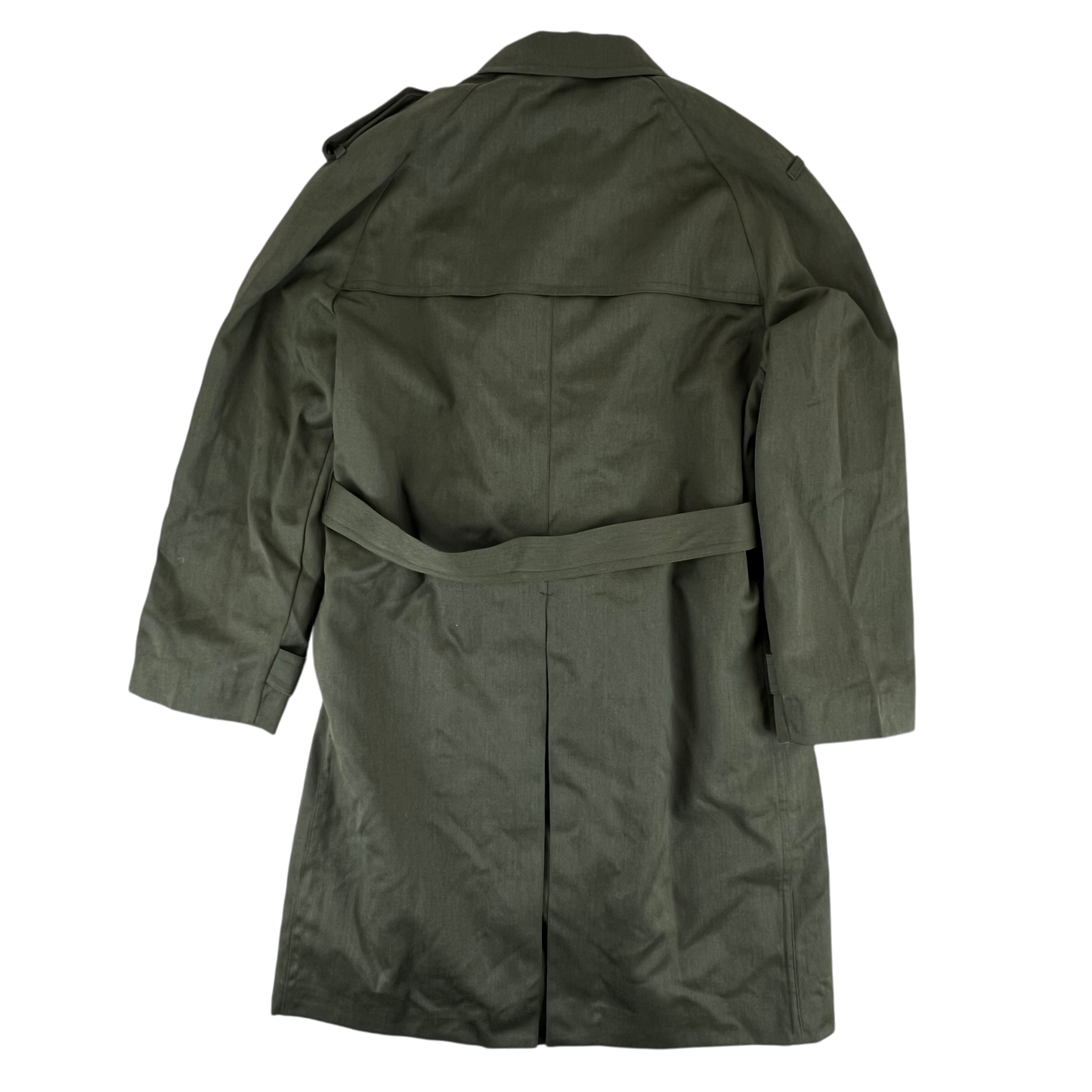 Spanish Army 80s Green Trenchcoat - Large