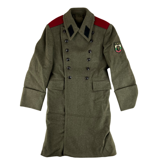 Bulgarian People's Army 70s Khaki Wool Greatcoat - Small