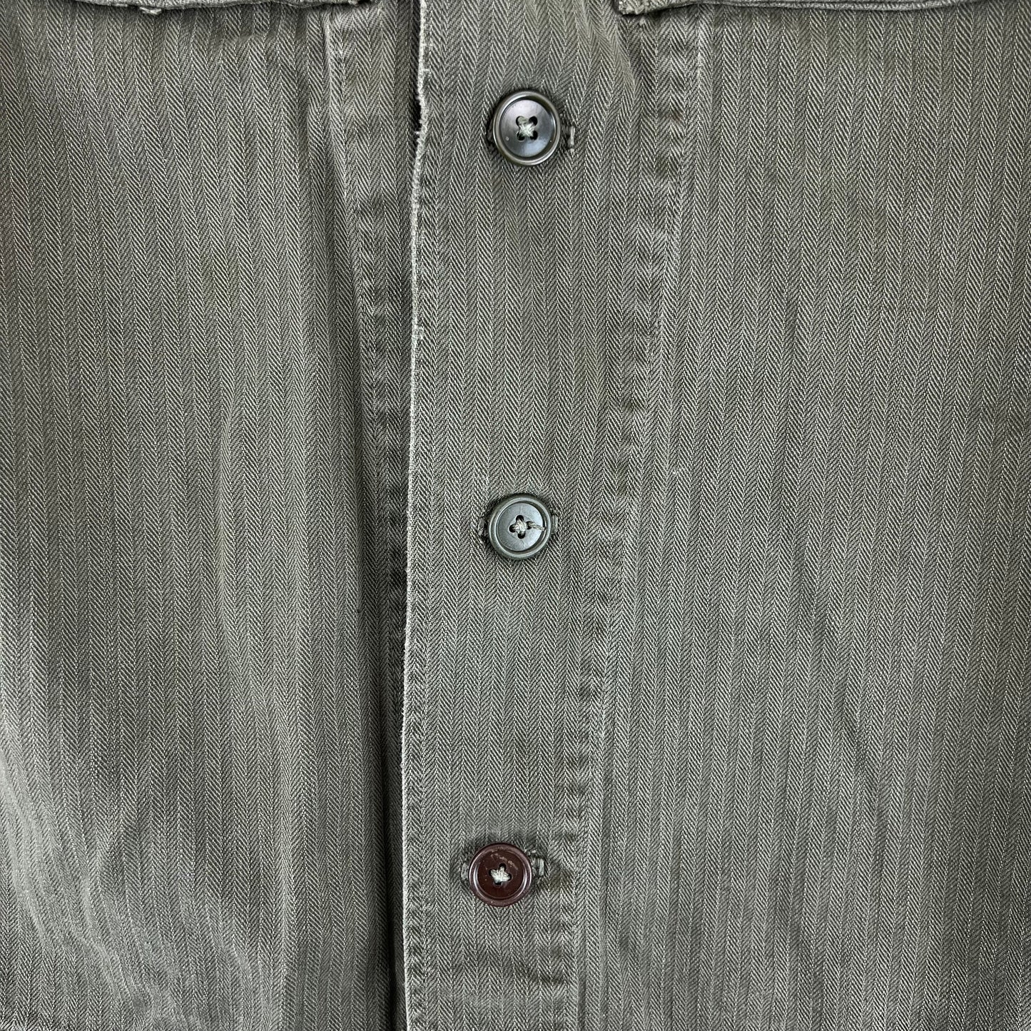 Dutch Army 60s Field Shirt Green Long Sleeve - Medium