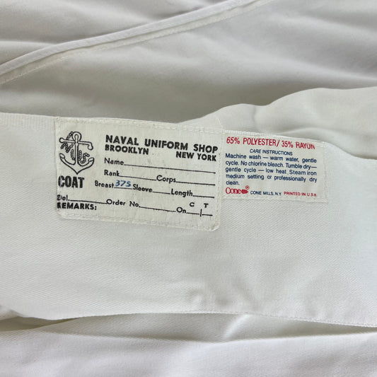 US Navy Officer's Flyer's Tropical No 1 Mess Dress Jacket - Small 37S