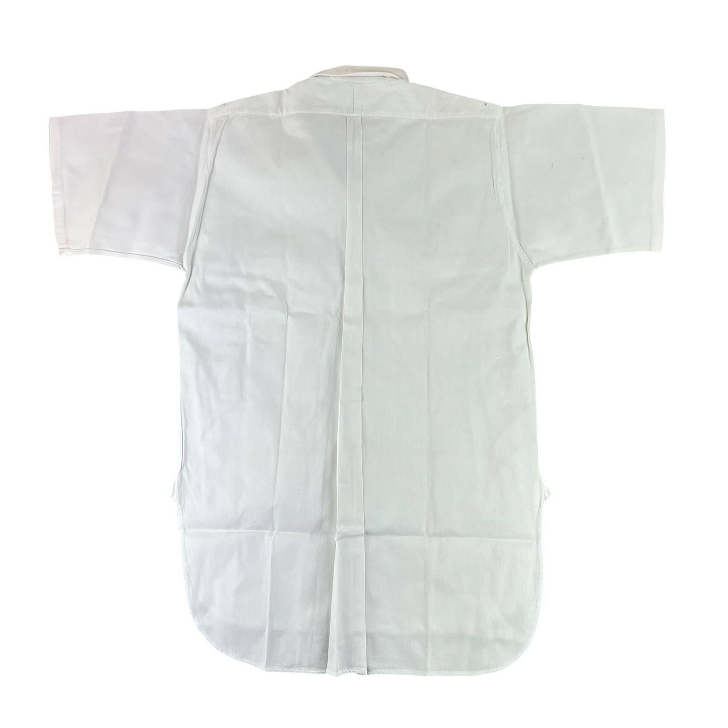 British Merchant Navy 50s Officer's Tropical Short Sleeve Shirt - Medium