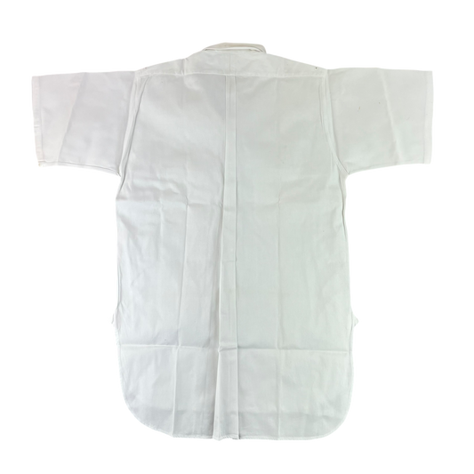 British Merchant Navy 50s Officer's Tropical Short Sleeve Shirt - Medium