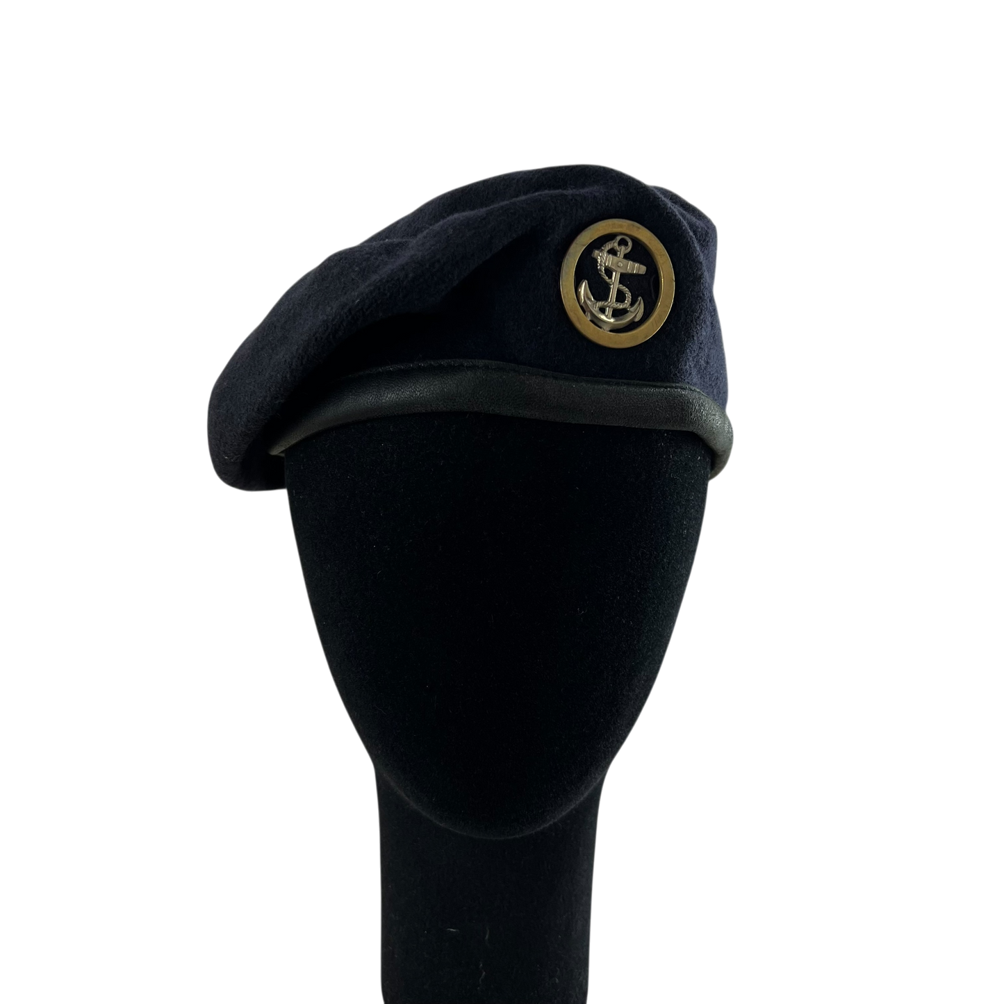 British Royal Navy Beret w/ Badge - Ratings Badge - Medium 58cm