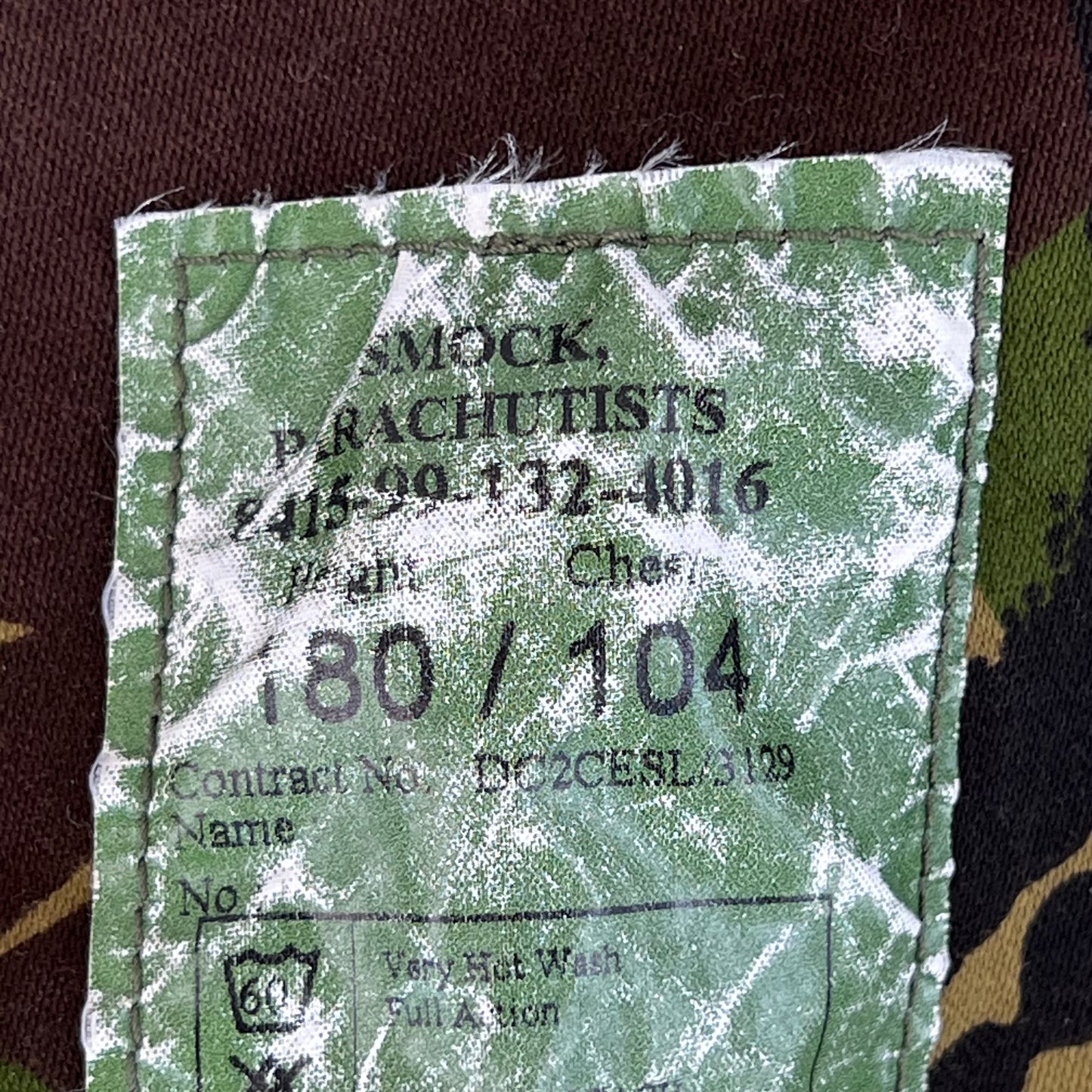 British Army Woodland DPM Camo Denison Parachutist's Smock - Large 180/104