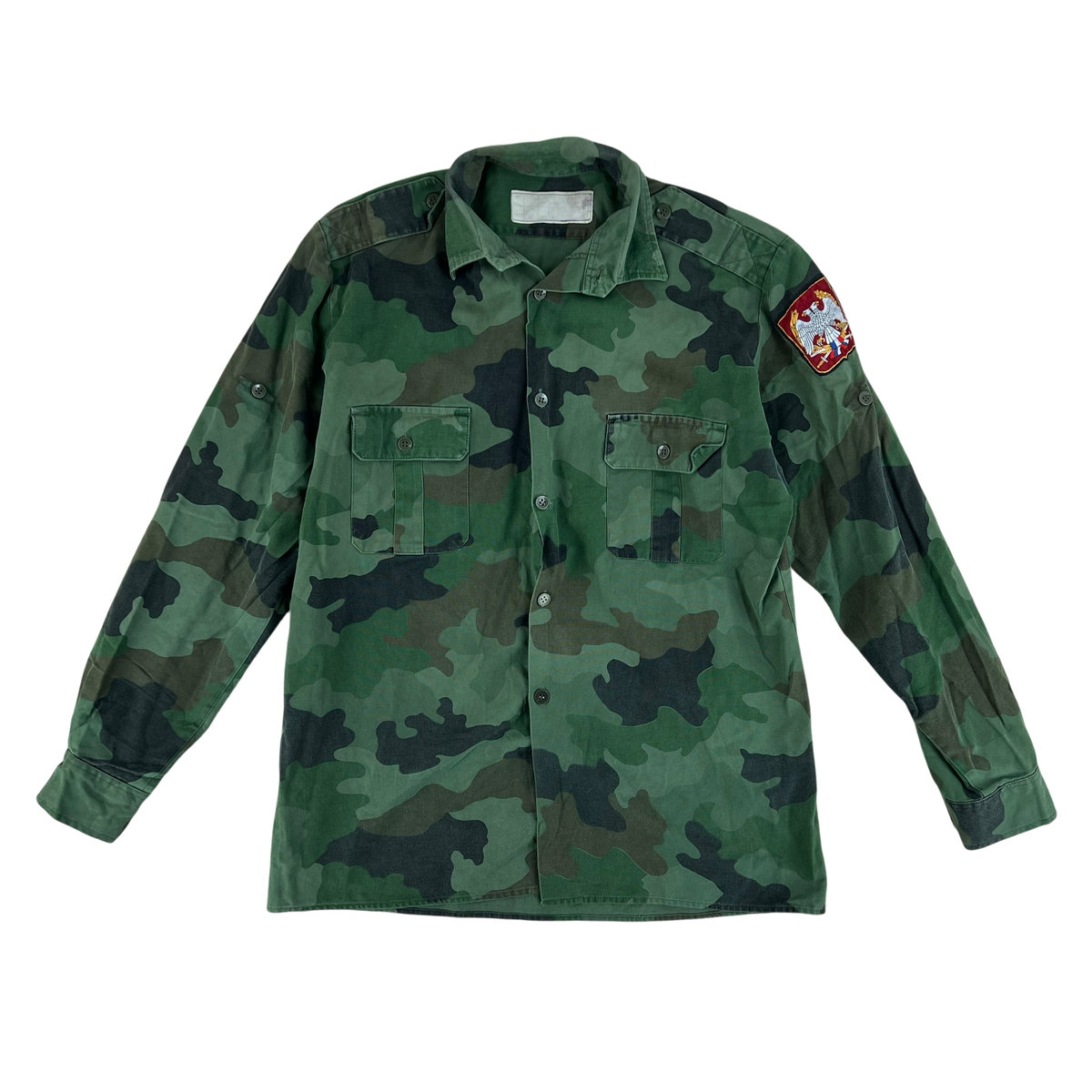 Serbian Army M93 Oak Leaf Camouflage Shirt - Large