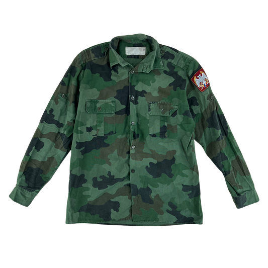 Serbian Army M93 Oak Leaf Camouflage Shirt - Large