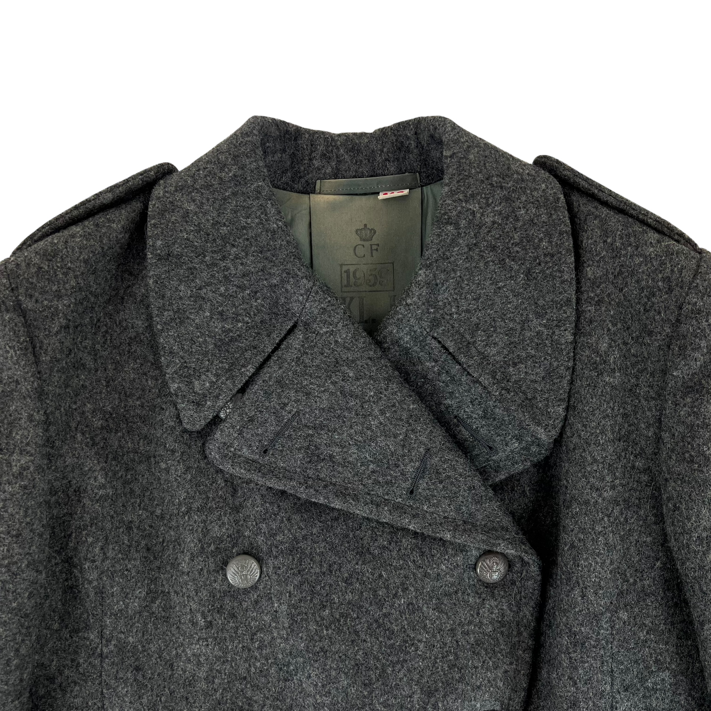 Danish Civil Defence 1950's Greatcoat - Large 112cm