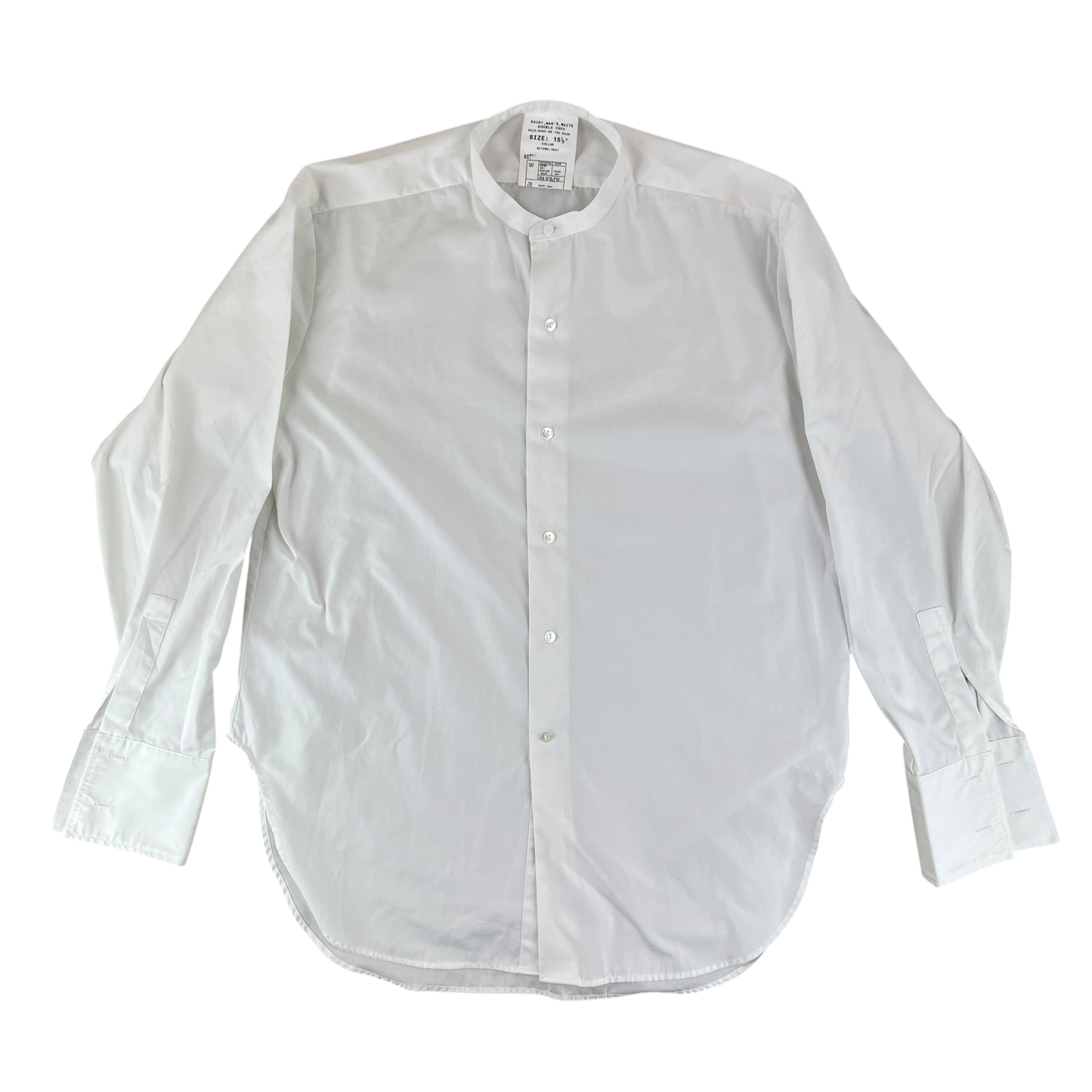 British Army White Mess Dress Shirt - Medium C15.5