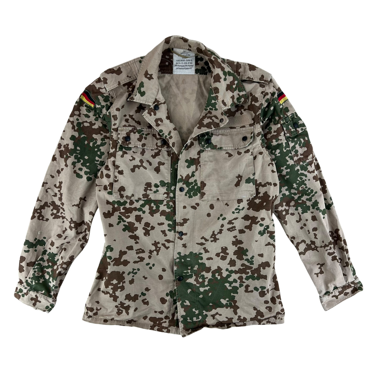 German Army Tropentarn Camouflage Field Shirt / Jacket - Medium GrNr6