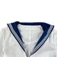 British Royal Navy Class II White Jumper Sailor's Top - Large