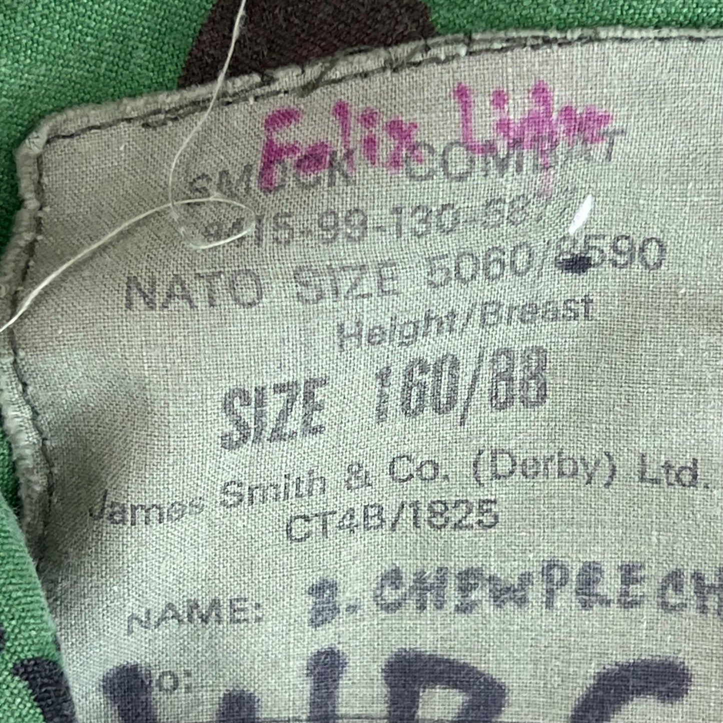 British Army 94 Pattern Woodland DPM Camo Combat Smock -