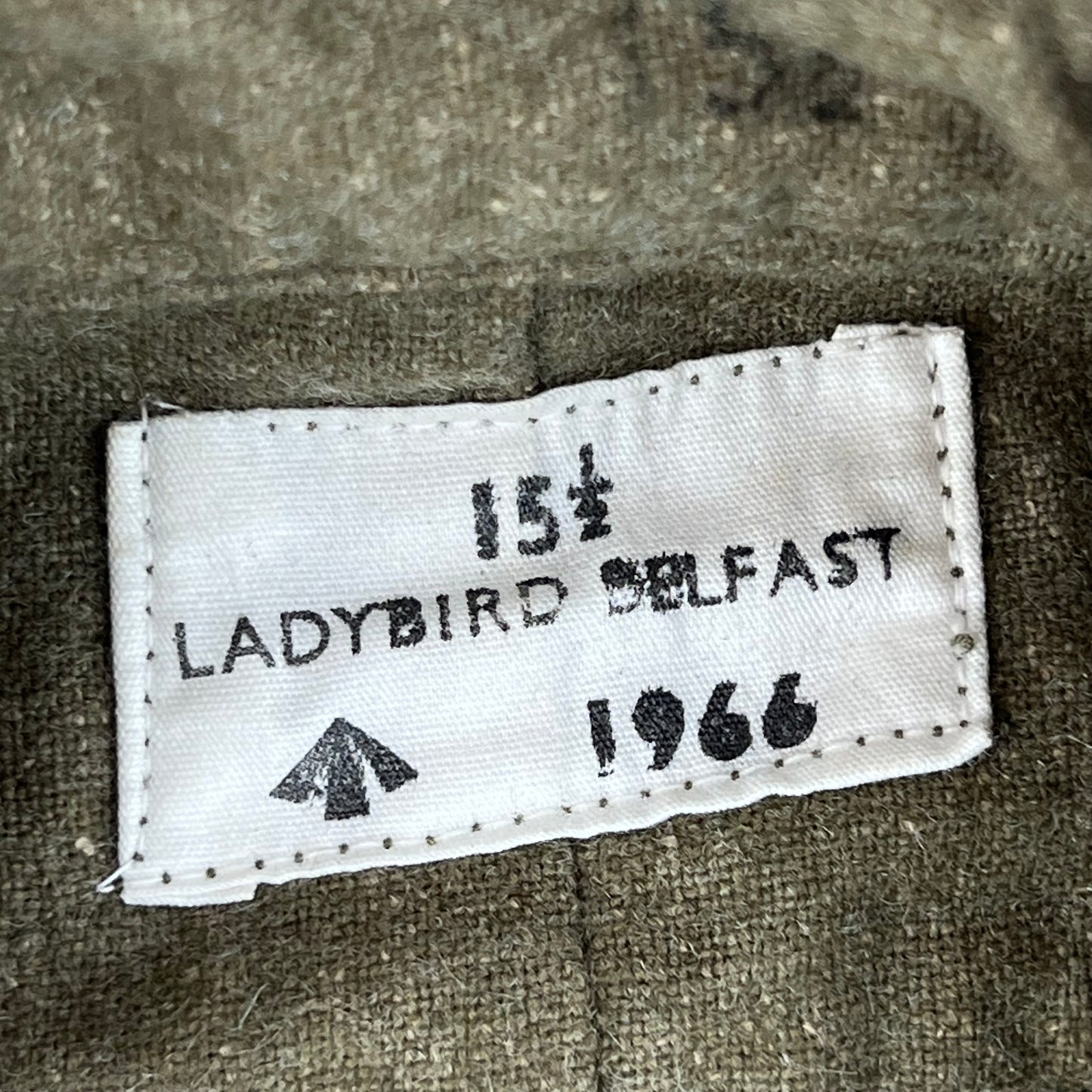 British Army 60s Khaki Collared Wool Shirt - Medium